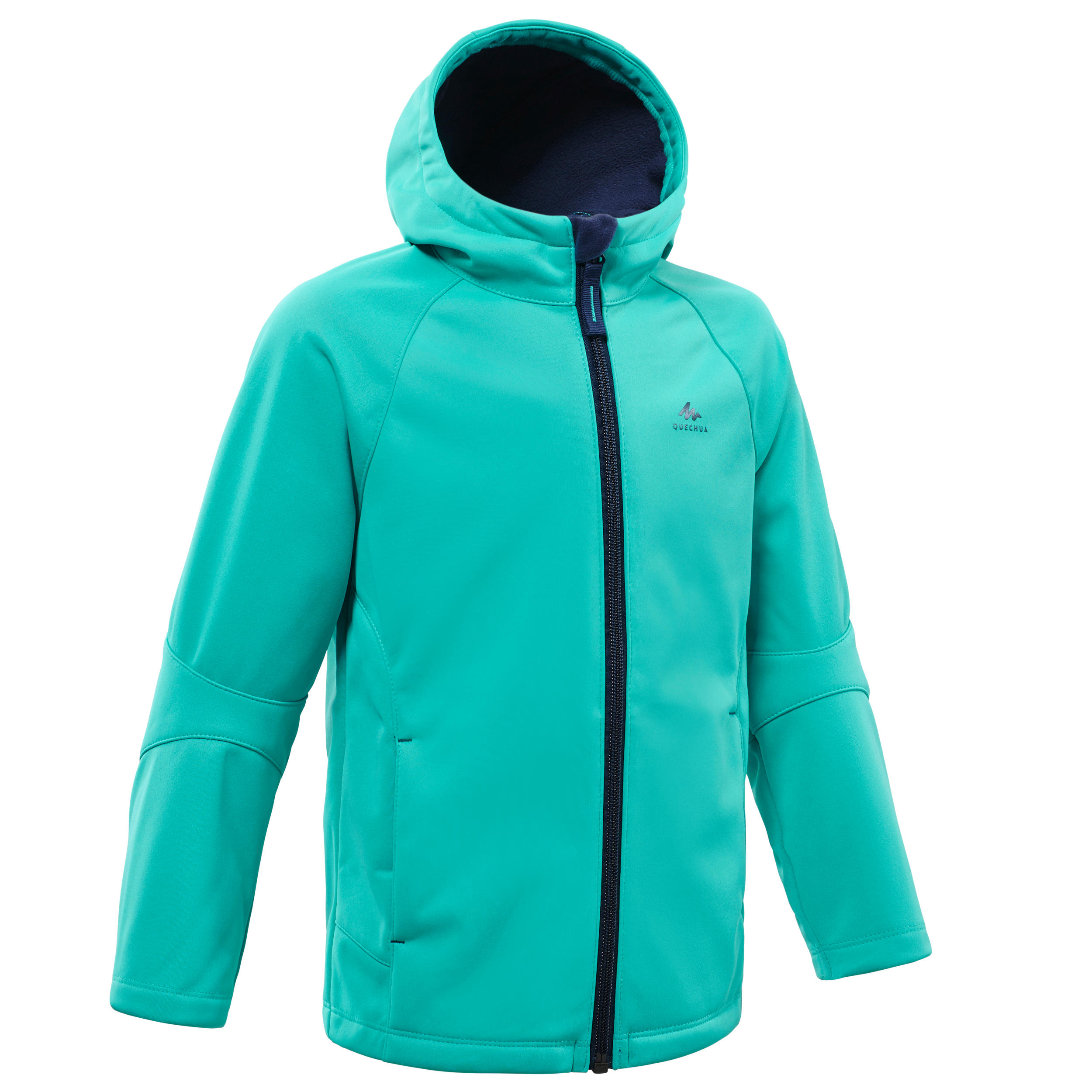 Softshell hiking jacket - MH550 turquoise - children 2 - 6 years