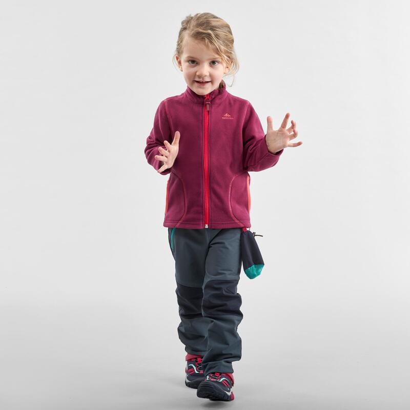 Veste polaire de randonnée - MH150 violette - enfant 2-6 ans