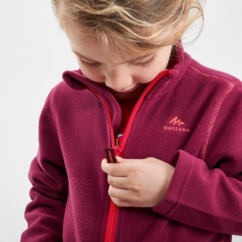 Fleece jas voor wandelen MH150 paars kinderen 2-6 jaar