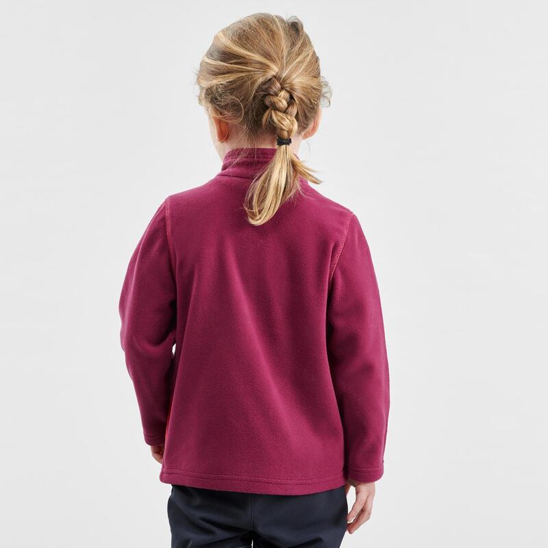 Fleece jas voor wandelen MH150 paars kinderen 2-6 jaar