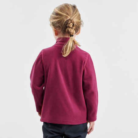 Vaikiškas fliso žygių džemperis „MH150“, 2-6 metų amžiaus vaikams, violetinis