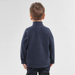 Veste polaire de randonnée - MH150 bleu marine - enfant 2-6 ans