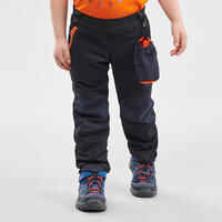 מכנסי טיולים Softshell דגם MH500 לילדים בגילאי 2‏-6 - שחור