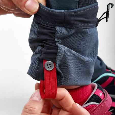 Παιδικό μαλακό παντελόνι πεζοπορίας - MH550 - 2-6 ετών - Γκρι