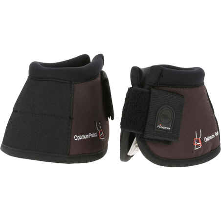 Optimum Protect Horse and Pony Overreach Boots Twin-Pack - Brown