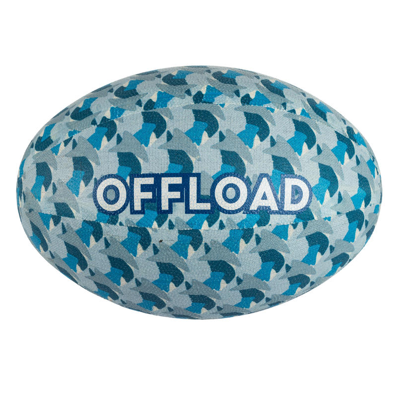 Recreational Fabric Rugby Ball Size 3 100 Blue Decathlon