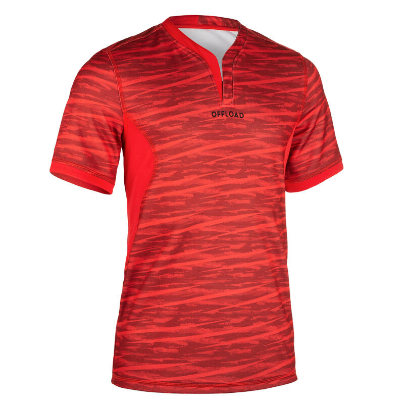 Camiseta Rugby Reversible Offload R500 hombre rojo