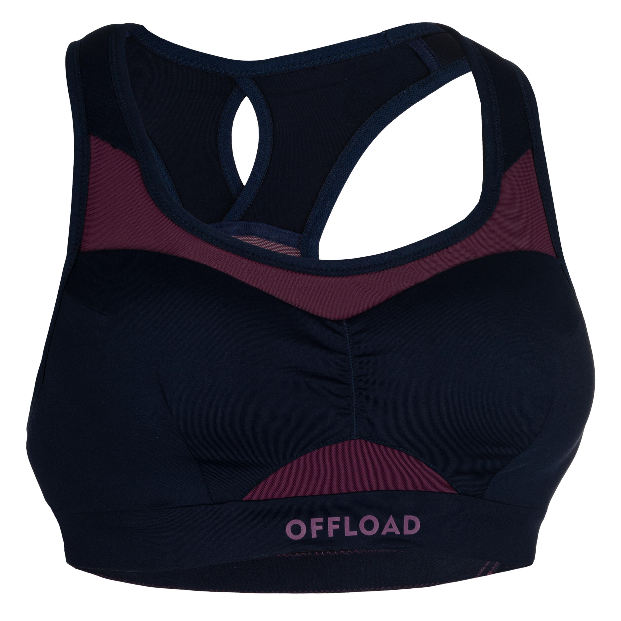 Women's Rugby Sports Bra R500 Plum • SPORTAIGER