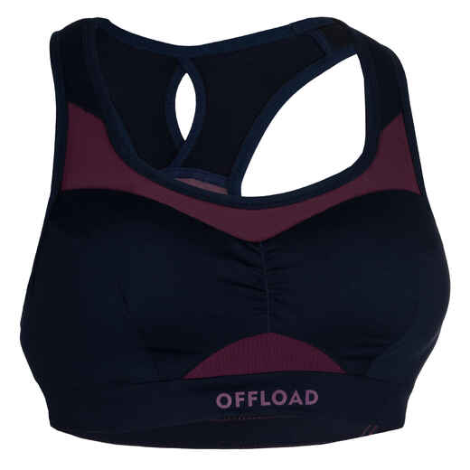 
      Women's Rugby Sports Bra R500 - Plum
  