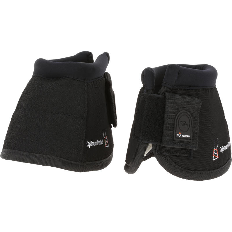 2 cloches ouvertes équitation cheval et poney OPTIMUM noir 2 cloches ouvertes équitation cheval et poney OPTIMUM noir