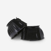 CLOCHES CHEVAL ET PONEY OUVERTES CAOUTCHOUC NOIRES 100 X2