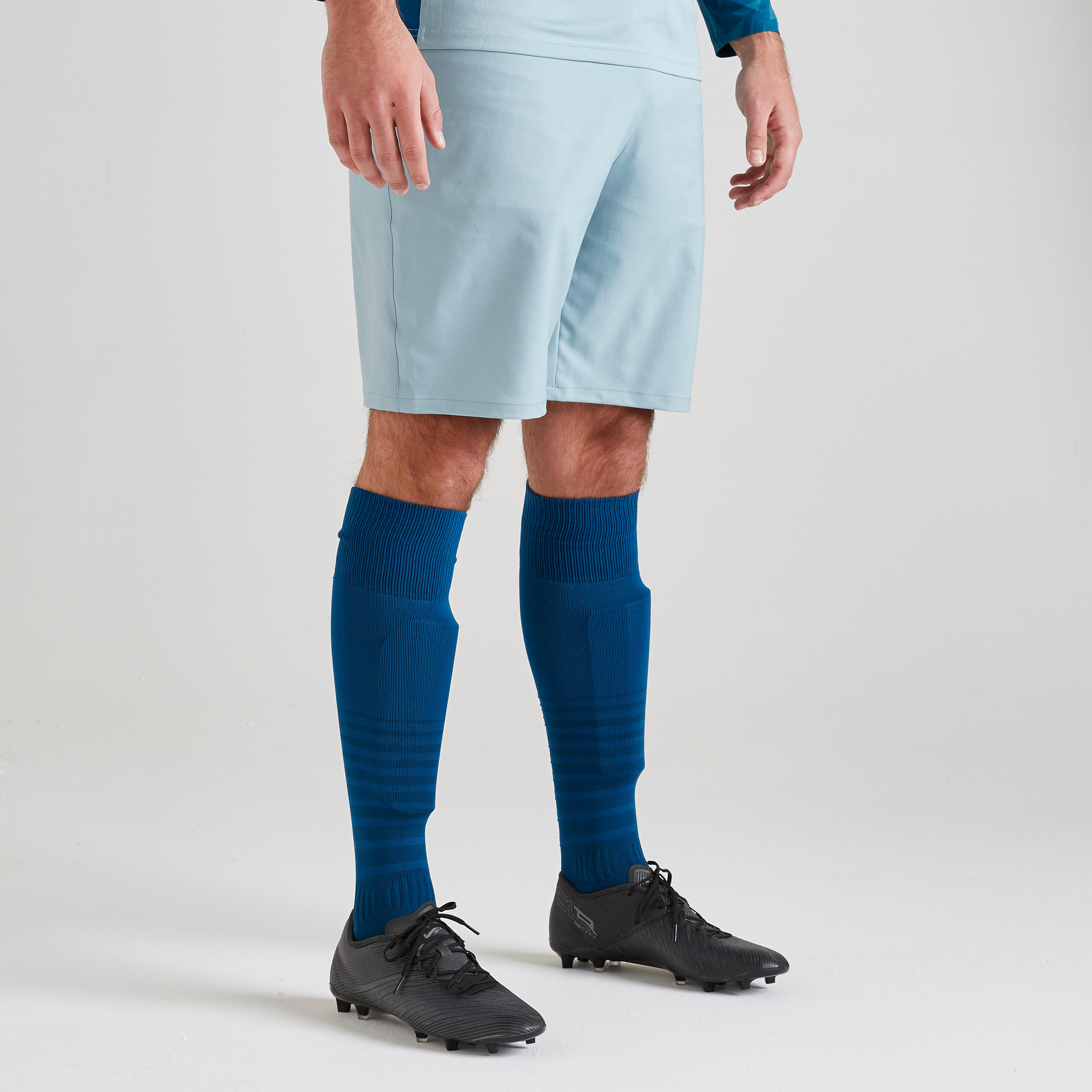 F500 Adult Football Goalkeeper Shorts - Grey 3/8