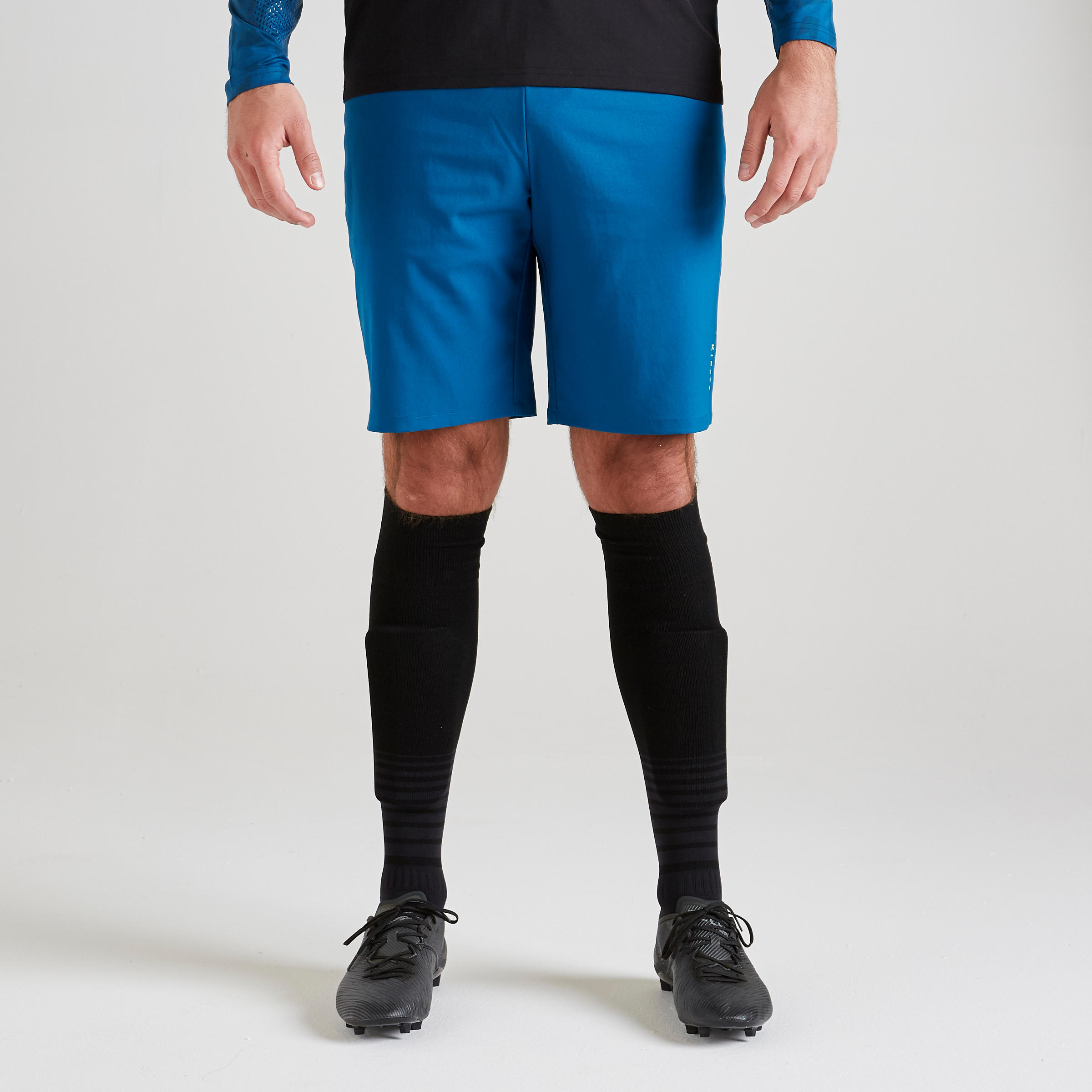 F500 Adult Football Goalkeeper Shorts - Blue 2/9