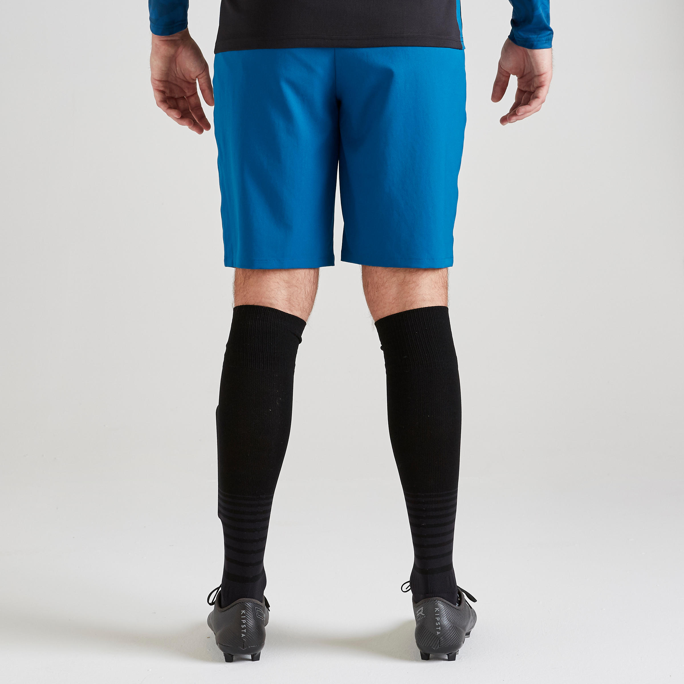 F500 Adult Football Goalkeeper Shorts - Blue 4/9