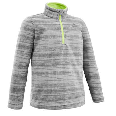 Children's hiking fleece MH120 grey