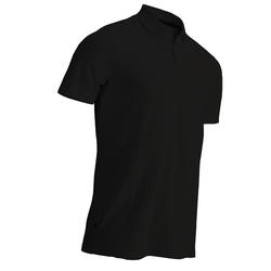 Polo de golf homme manches courtes 500 temps tempéré noir