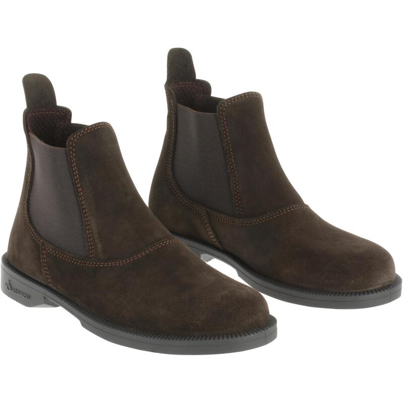 Boots équitation enfant CLASSIC cuir marron