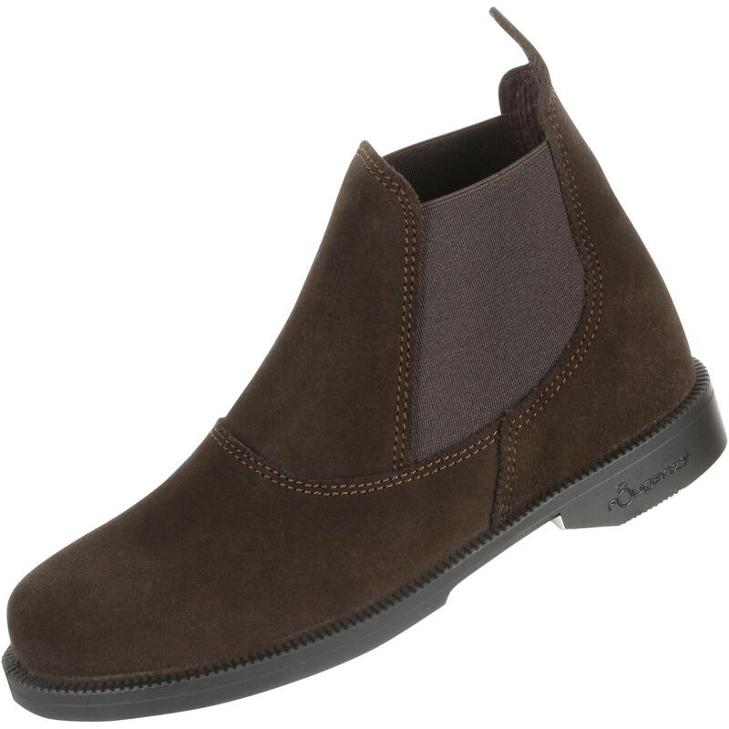 Boots équitation enfant CLASSIC cuir marron