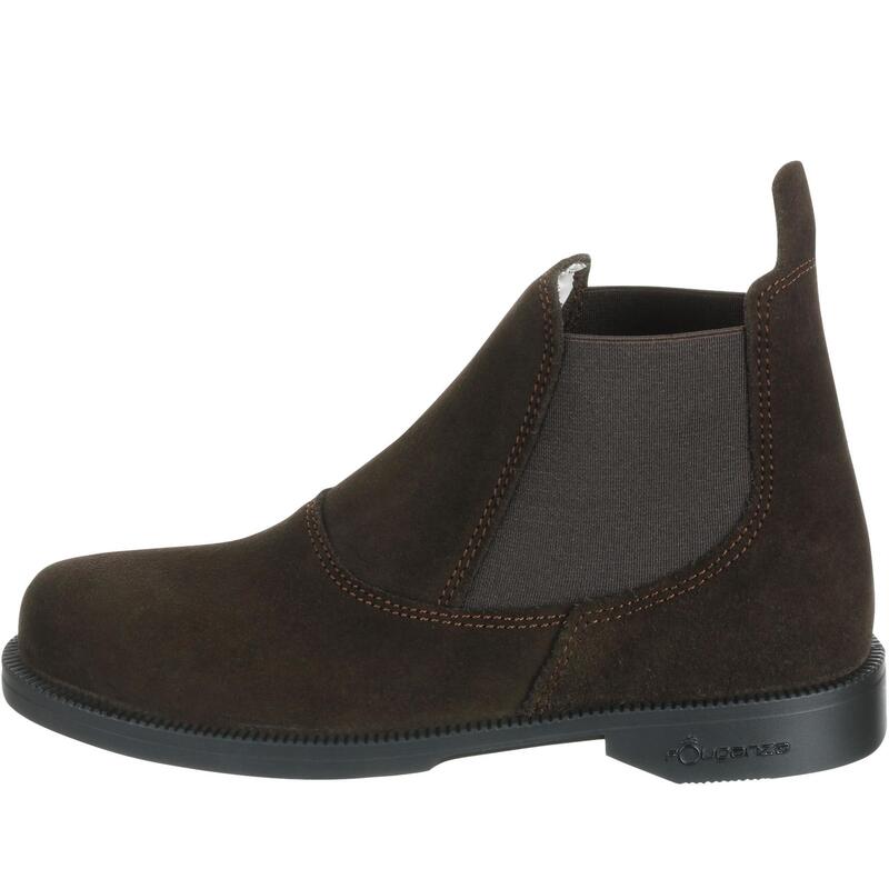 Boots équitation enfant CLASSIC cuir marron