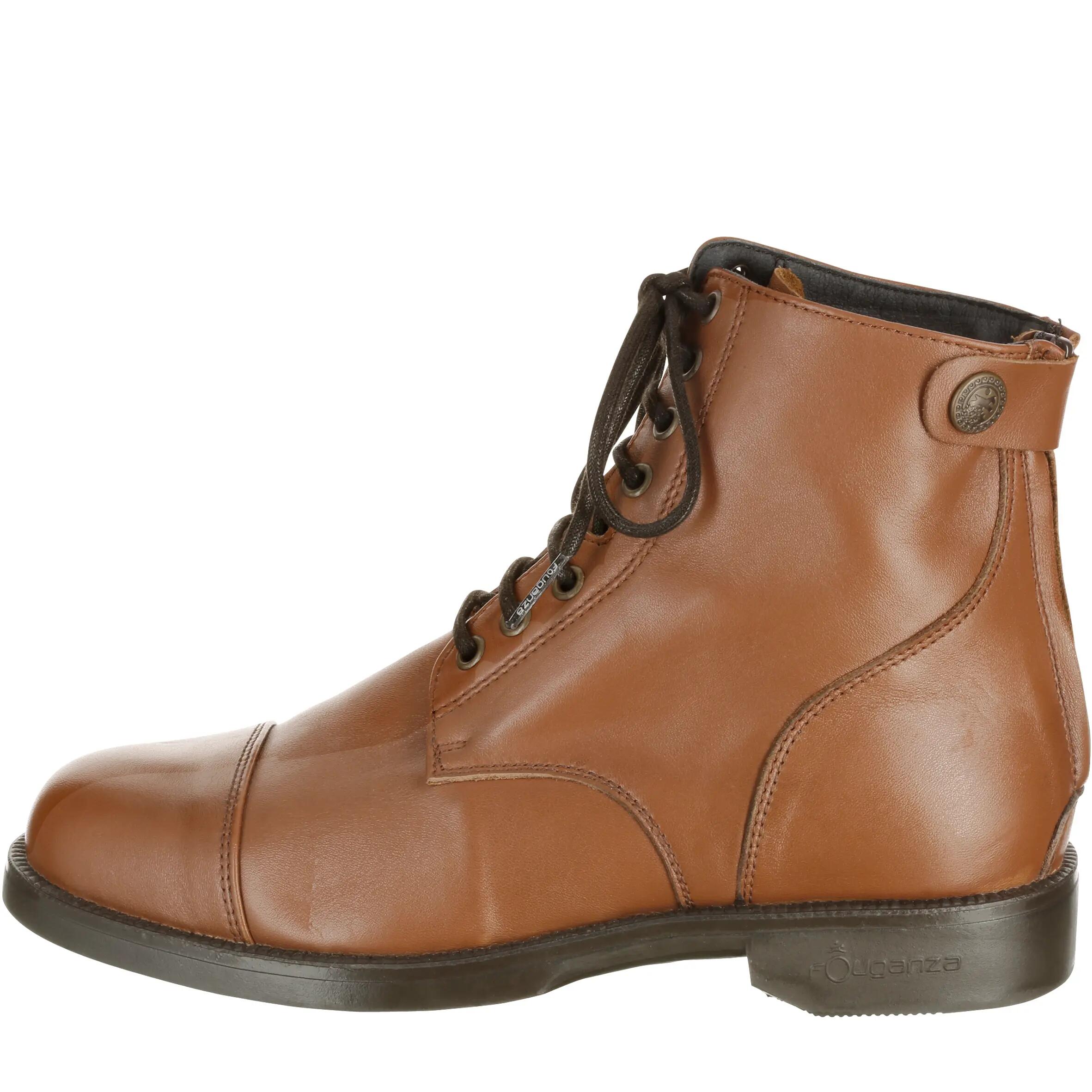 Paddock Adult Lace-Up Horse Riding Jodhpur Boots - Camel 9/15