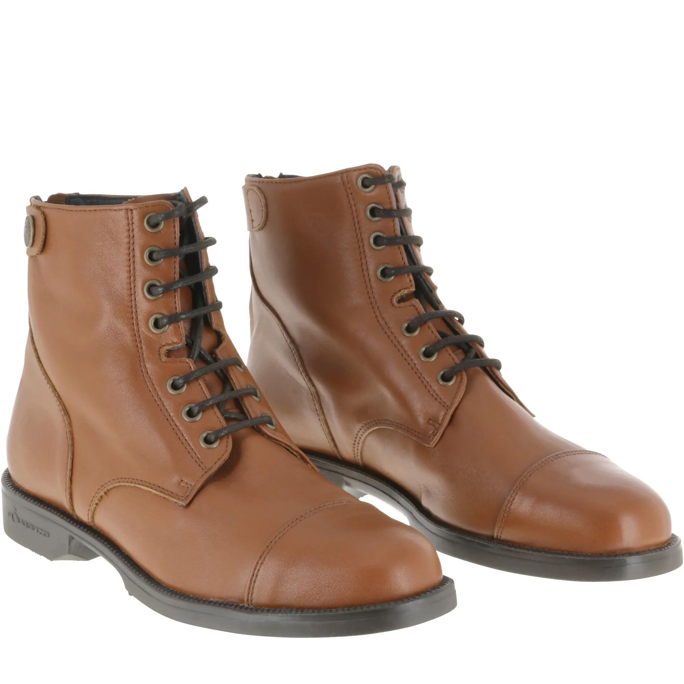 Paddock Adult Lace-Up Horse Riding Jodhpur Boots - Camel 8/15