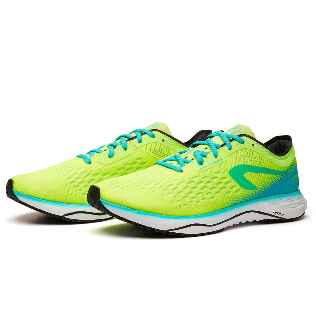 KIPRUN KD LIGHT MEN'S RUNNING SHOES GREEN YELLOW