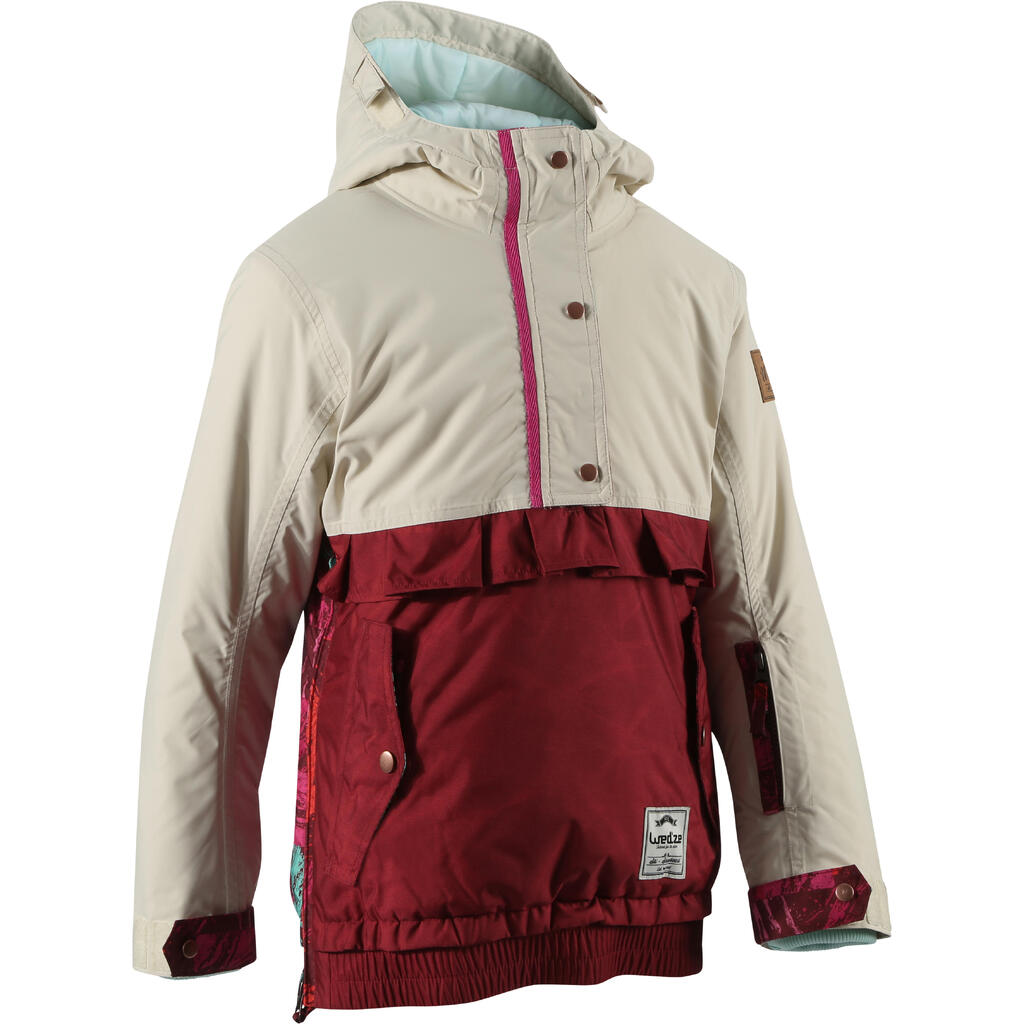 Skijacke Midstyle Kinder bordeaux/beige bordeaux/beige