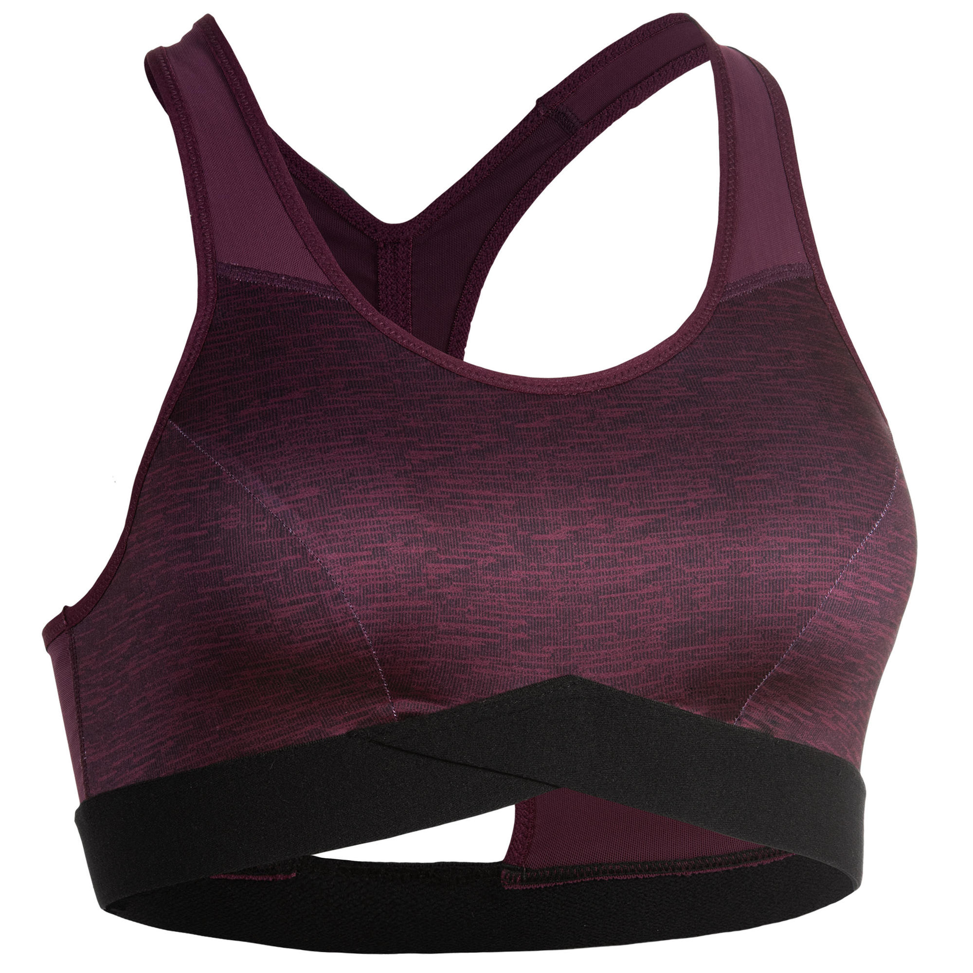 Kadin Bordo Sporcu Sutyeni Fitness Kardiyo 500 Domyos By Decathlon