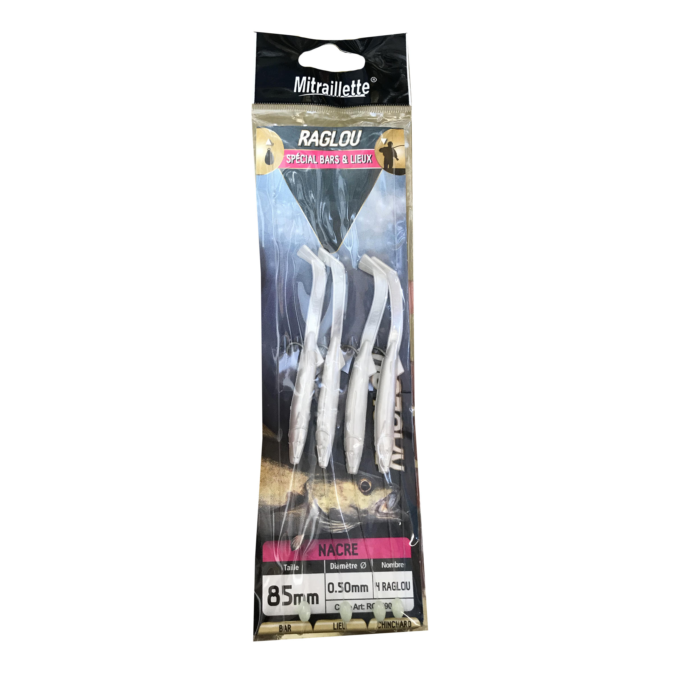 Ragot - Bas De Ligne Raglou Pearl 5 Hameçons N°2 Pêche En Mer - Train De Plumes - Peche - - 55 - Decathlon