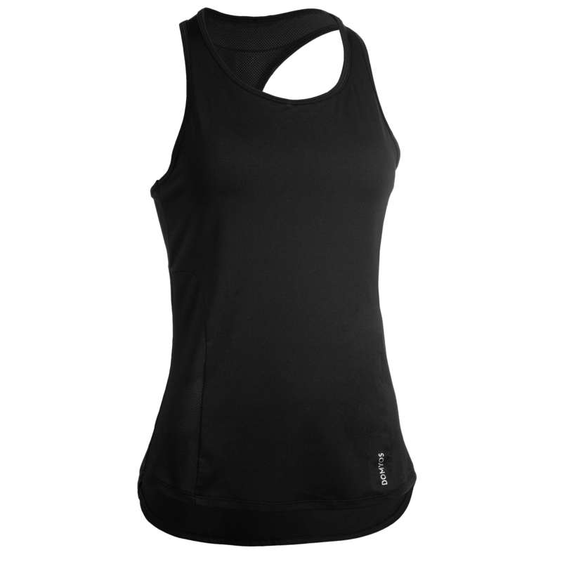 FITNESS CARDIO CONFIRMED WOMAN CLOTHING Fitness and Gym - FTA 520 3-in-1 Tank Top Black DOMYOS - Fitness and Gym