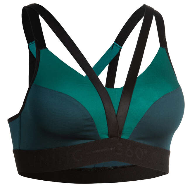 SportBH FBRA 520 Fitness Cardio Damen grün DOMYOS Decathlon Österreich