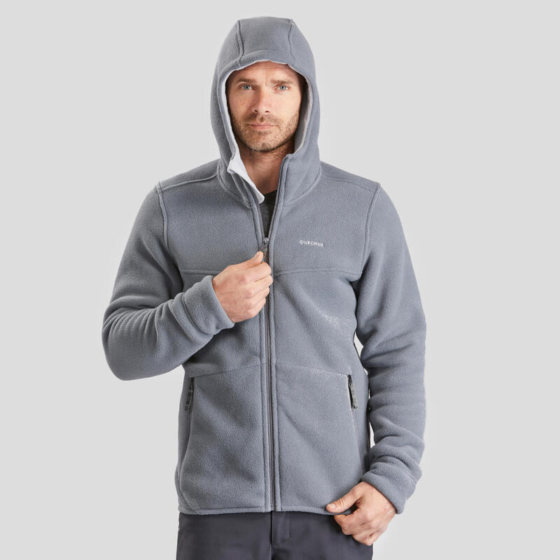 Erkek Sıcak Tutan Outdoor Polar Mont - Siyah - NH500