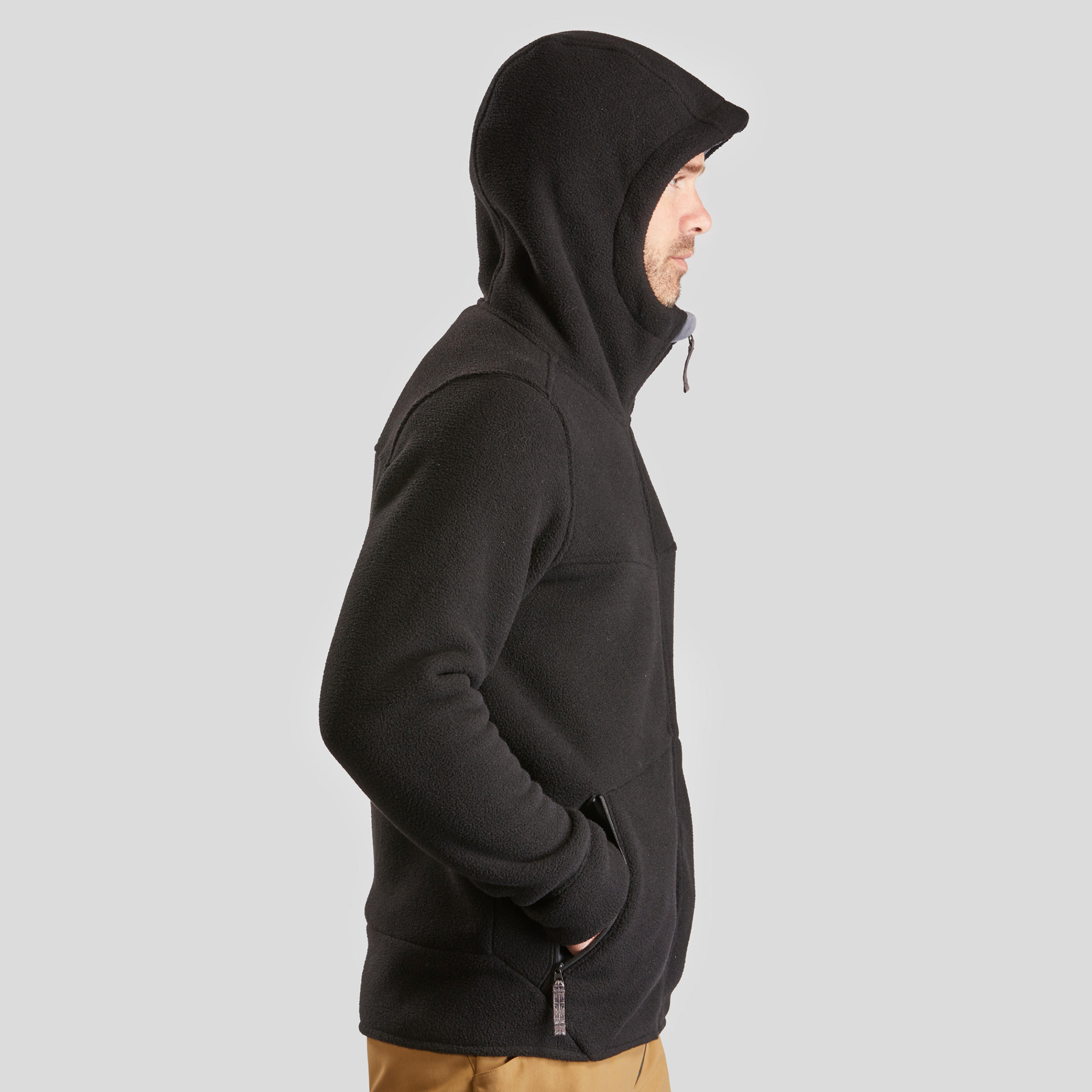 Veste polaire chaude de randonnee SH500 Homme Decathlon