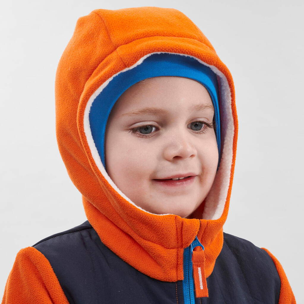 Children's hiking fleece SH 500 for age 2-6 - orange