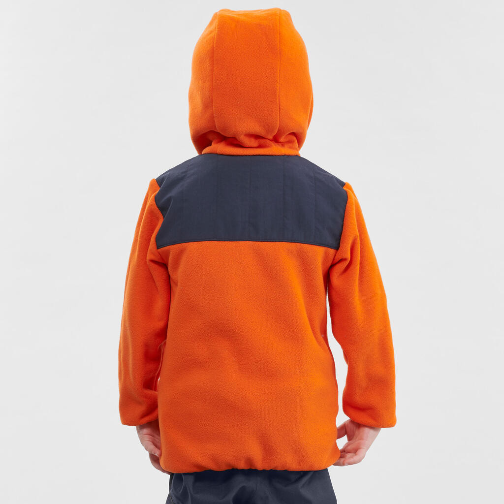 Children's hiking fleece SH 500 for age 2-6 - orange