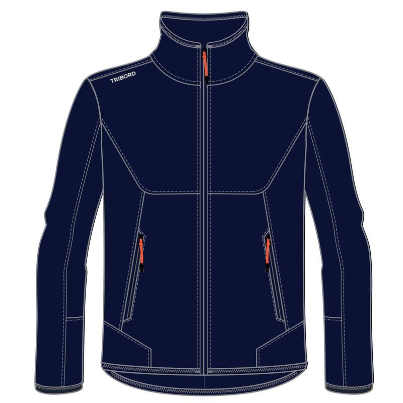 Pile idrorepellente vela uomo SAILING 500 blu