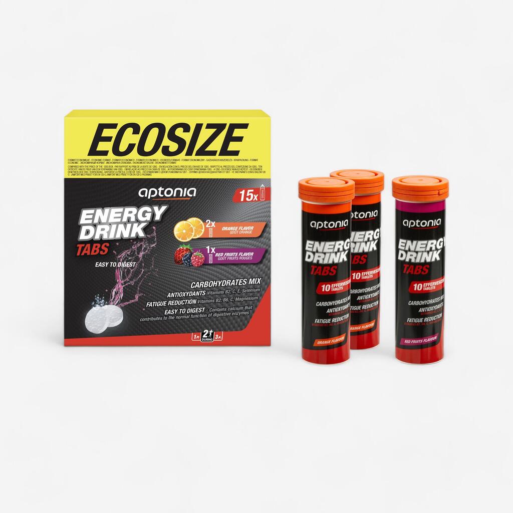 Effervescent Isotonic Drink Tablets - Orange (x10) and Mixed Berries (x5)