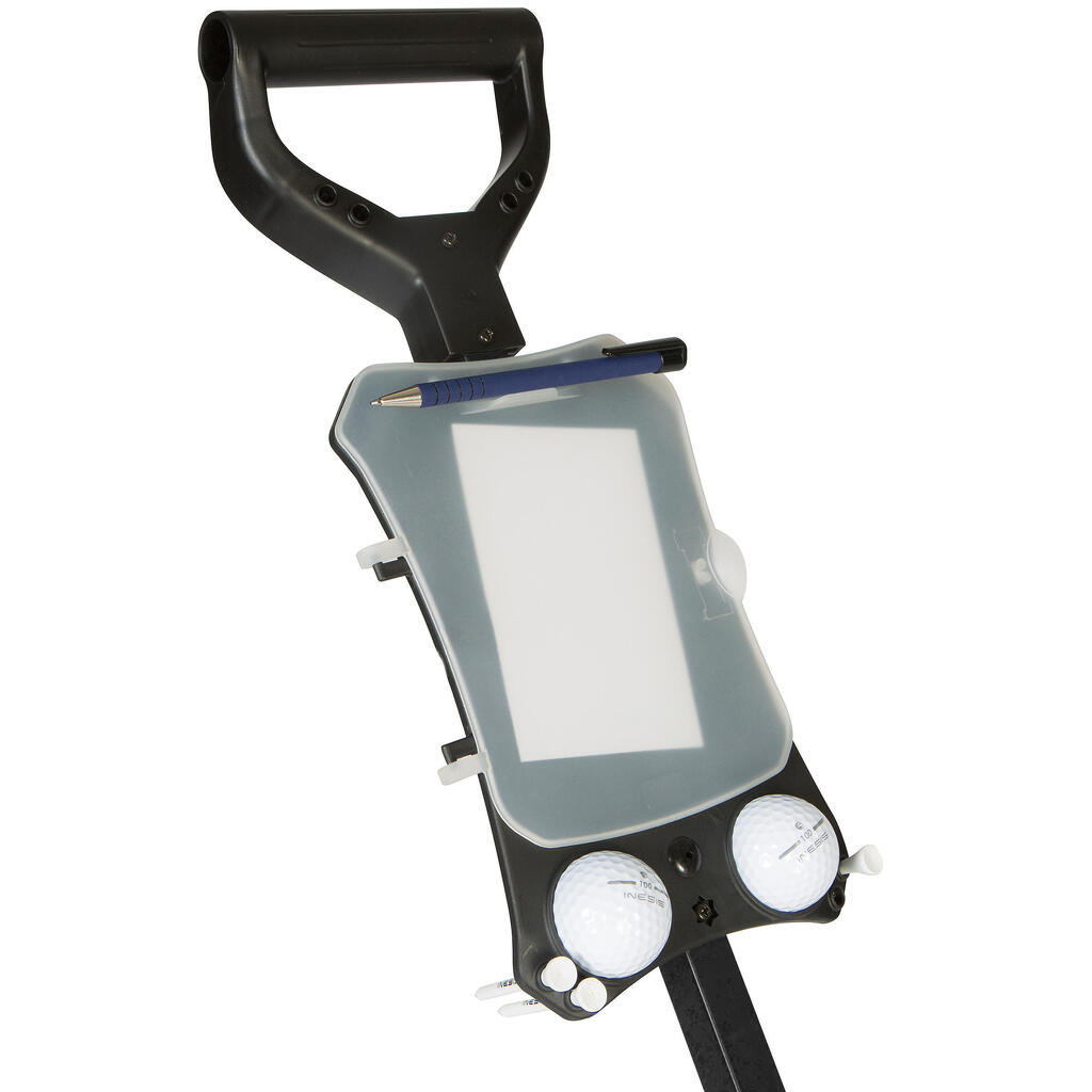 Carrito de golf plegable 2 ruedas - Inesis 100 negro