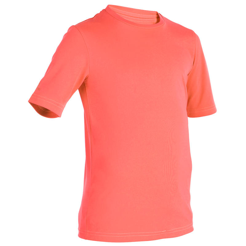Kaus Air Selancar Pelindung UV Lengan Pendek Anak - Coral