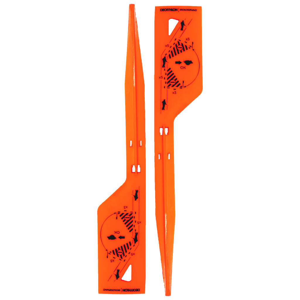 30° Angle Marker Pegs x2 - Orange.