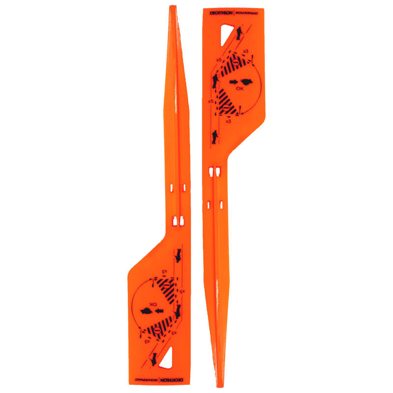 Markeervlaggen veiligheidshoek 30° bij drukjacht oranje 2 stuks