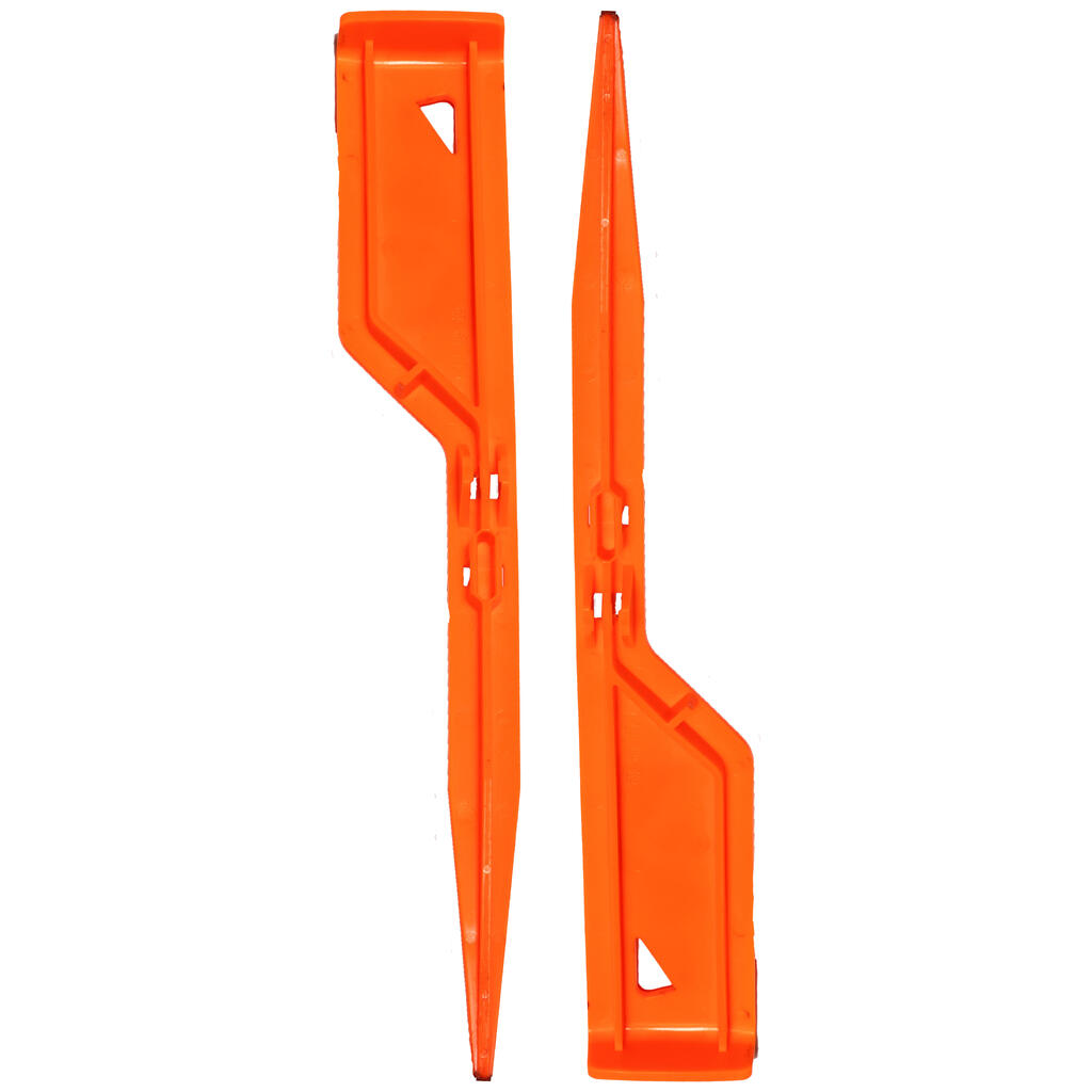 Markierungsfahnen im 30°-Winkel Kunststoff orange ×2 
