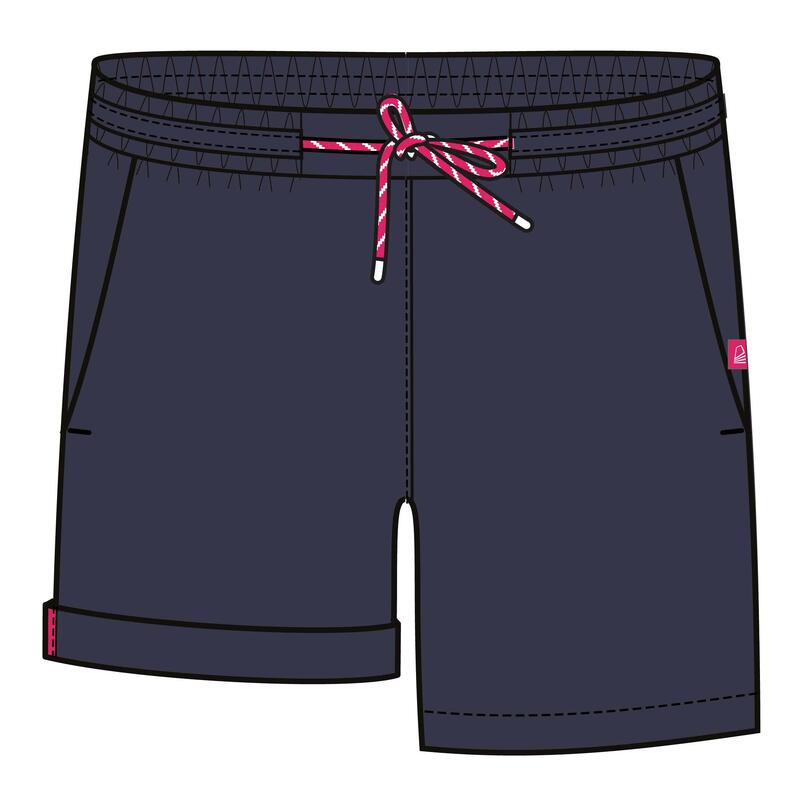 Girls’ kids’ shorts SAILING 100 - Blue