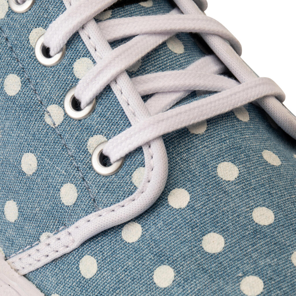 Skateschuhe Vulca 100 Canvas Low Skateboard Longboard Erwachsene Denim