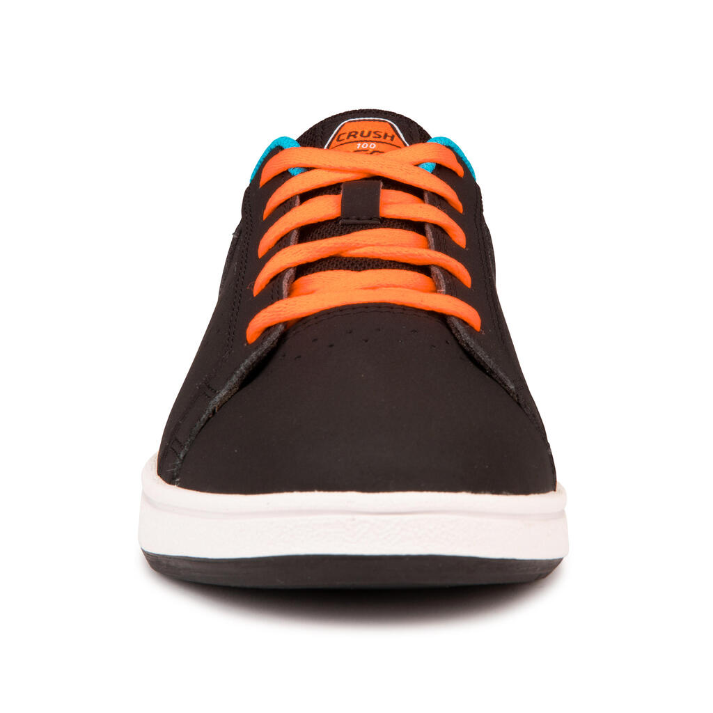 Tenis de skate júnior CRUSH 100 negro azul 