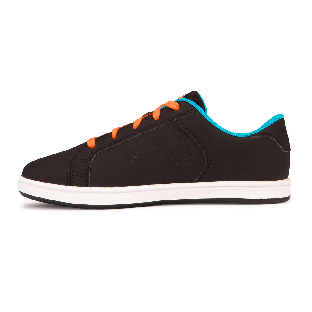 ZAPATILLAS DE SKATEBOARD NIÑOS CRUSH100 NEGRO/ROJO