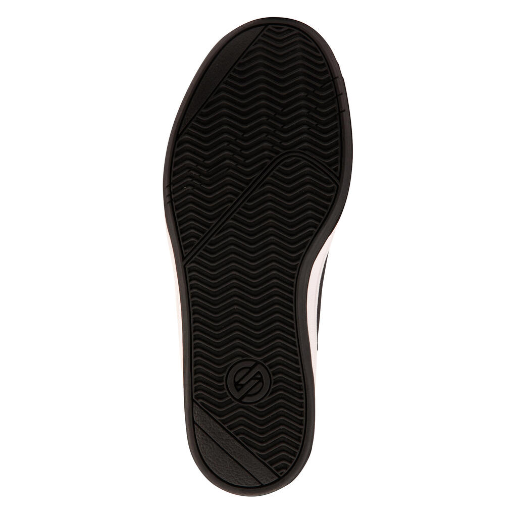 ZAPATILLAS DE SKATEBOARD NIÑOS CRUSH100 NEGRO/ROJO