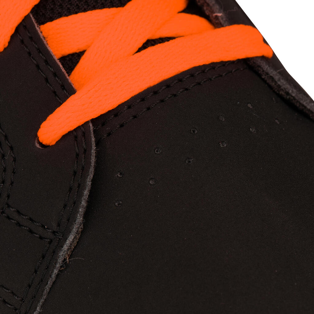 ZAPATILLAS DE SKATEBOARD NIÑOS CRUSH100 NEGRO/ROJO