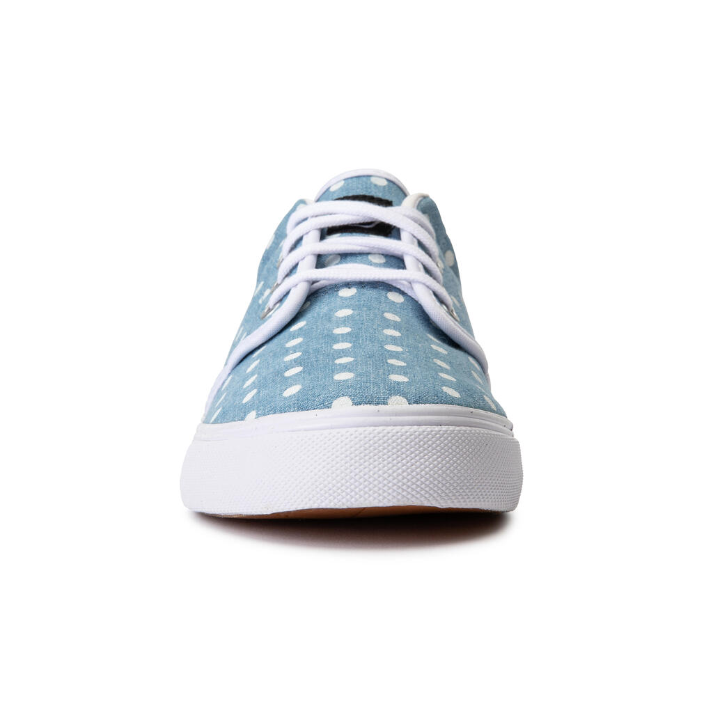 Skateschuhe Vulca 100 Canvas Low Skateboard Longboard Erwachsene Denim