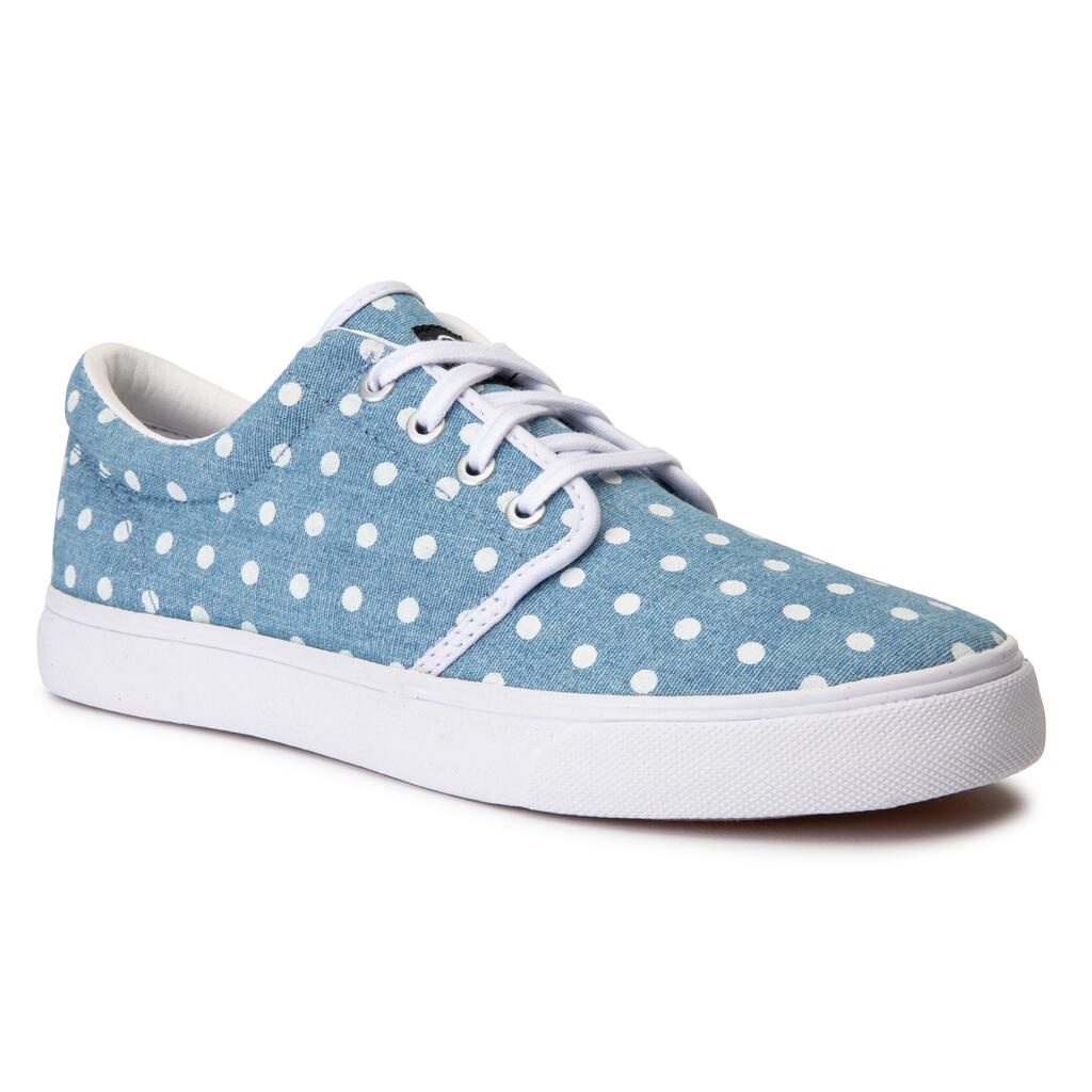 Vulca 100 canvas low-top adult skateboarding longboarding shoes - denim